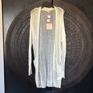 DL1961 open knit long cardigan xs